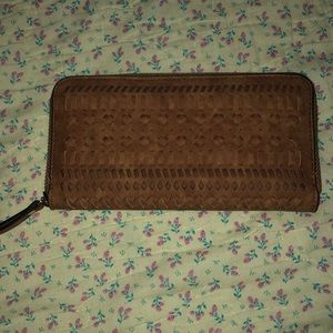 Brown textured wallet